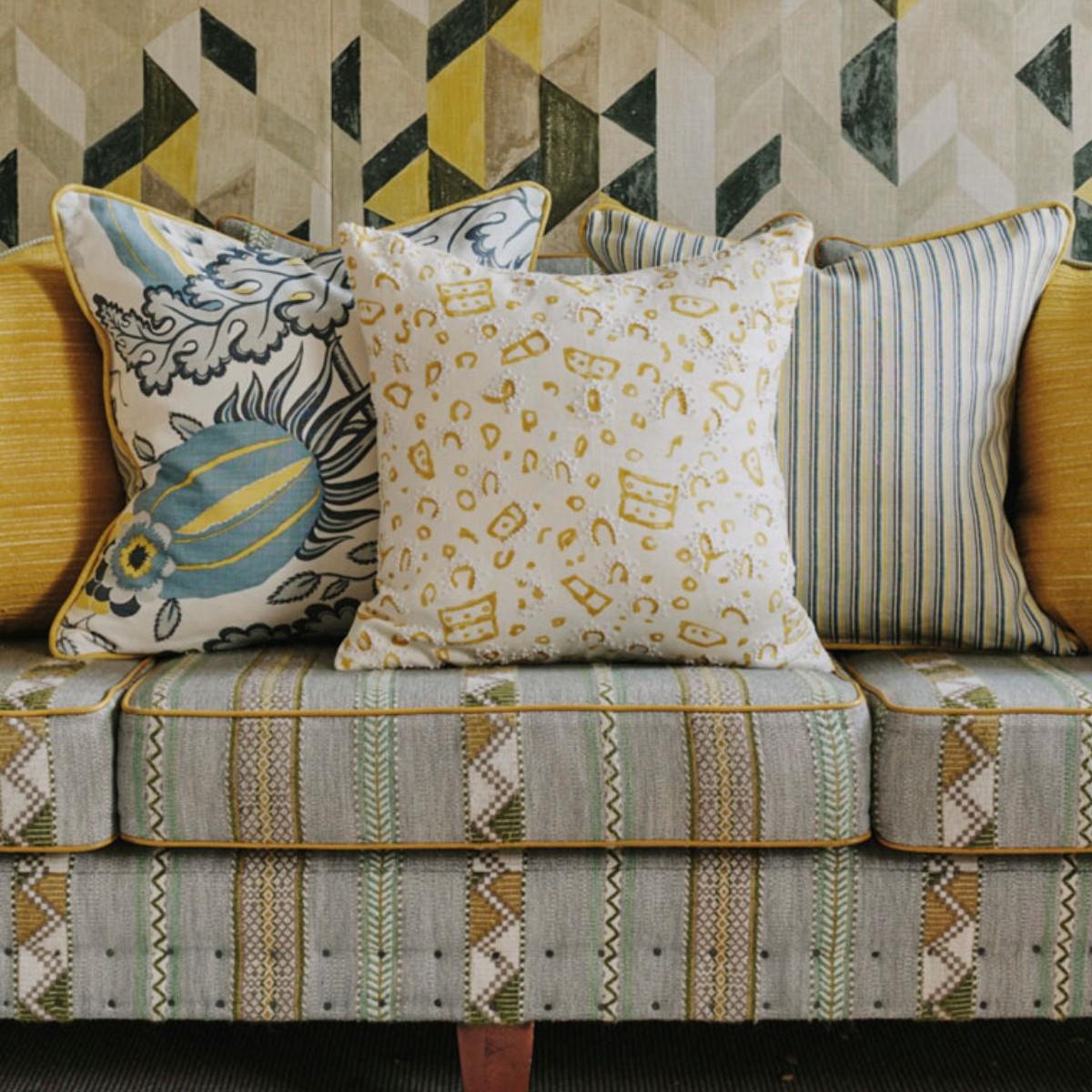 Christopher Farr Cloth | Carnival Cushion | Old Blue – image 4
