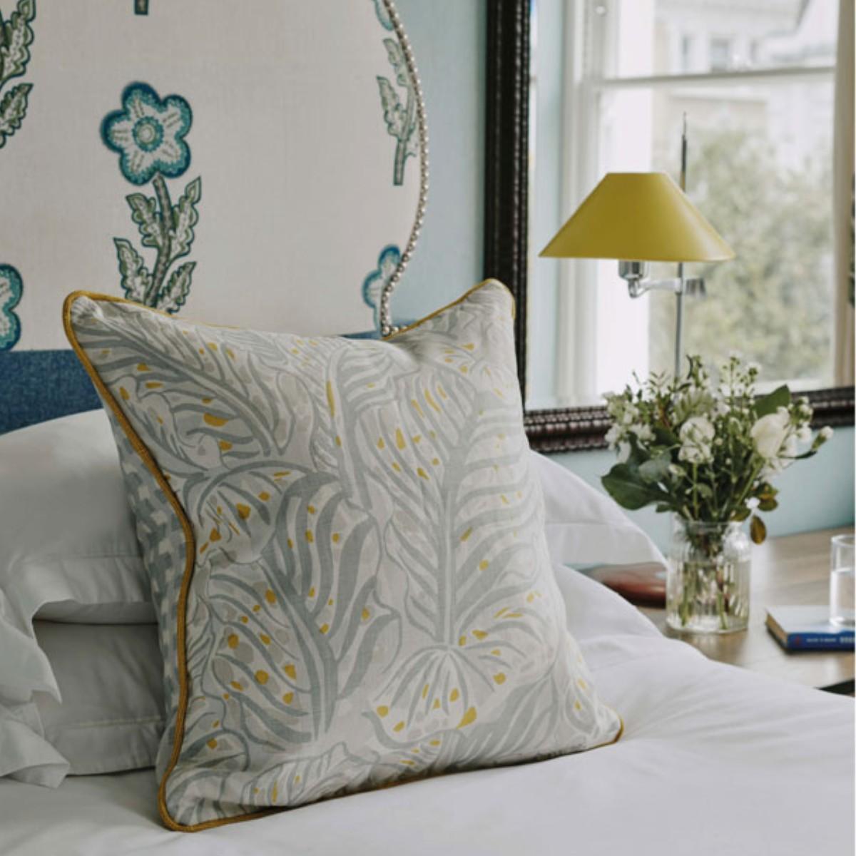 Christopher Farr Cloth | Mille Feuilles Cushion Pale Blue – image 4