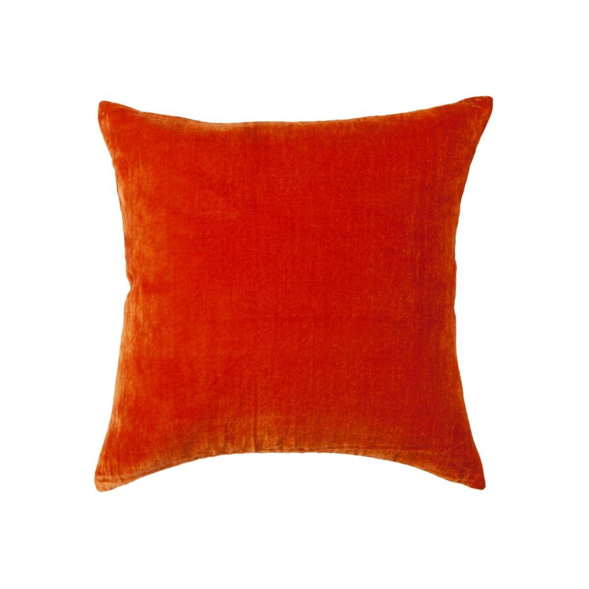 William Yeoward |Paddy Velvet Cushion Blood Orange – image 1