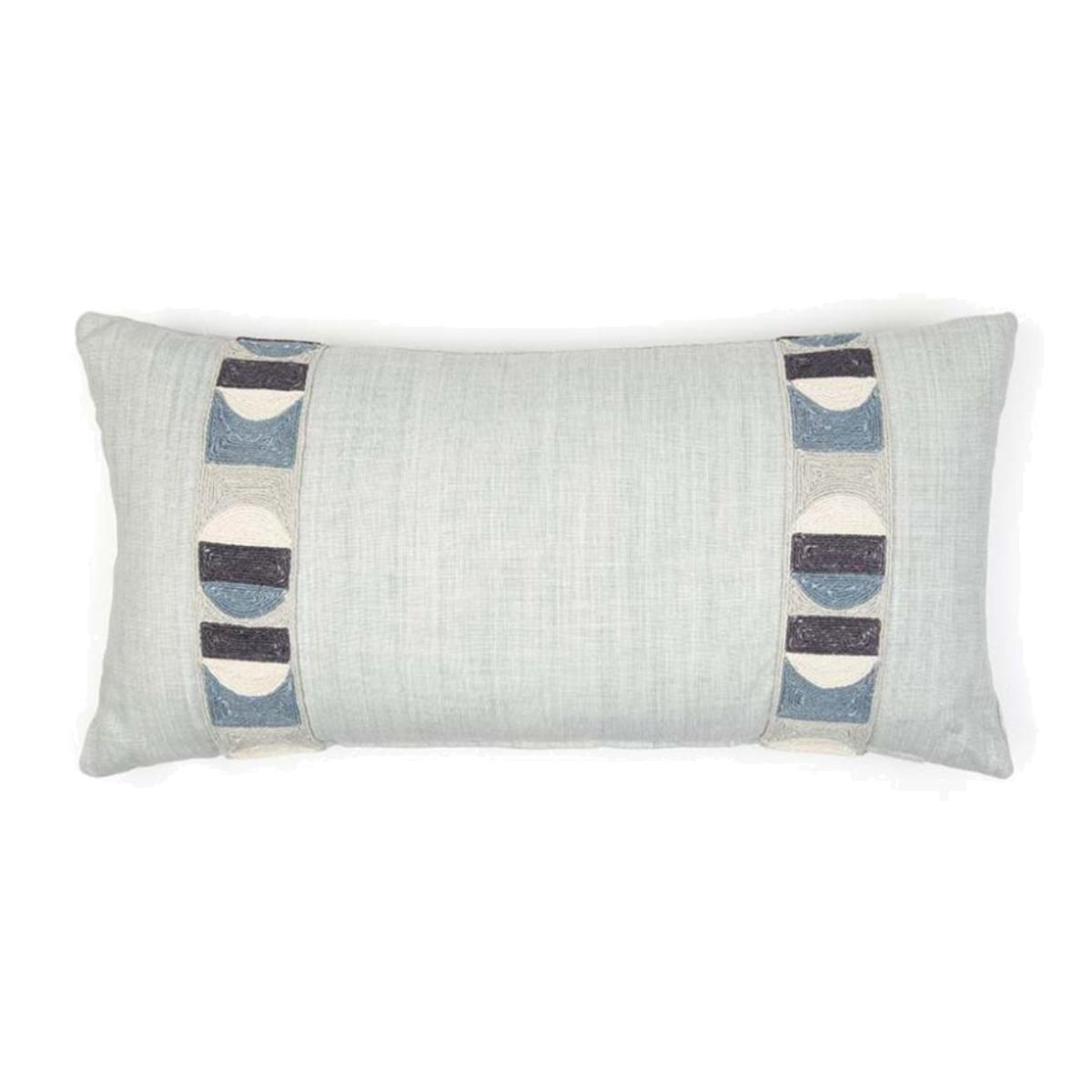 Christopher Farr Cloth | Soprano Pale Blue Cushion with Pop Art – image 1