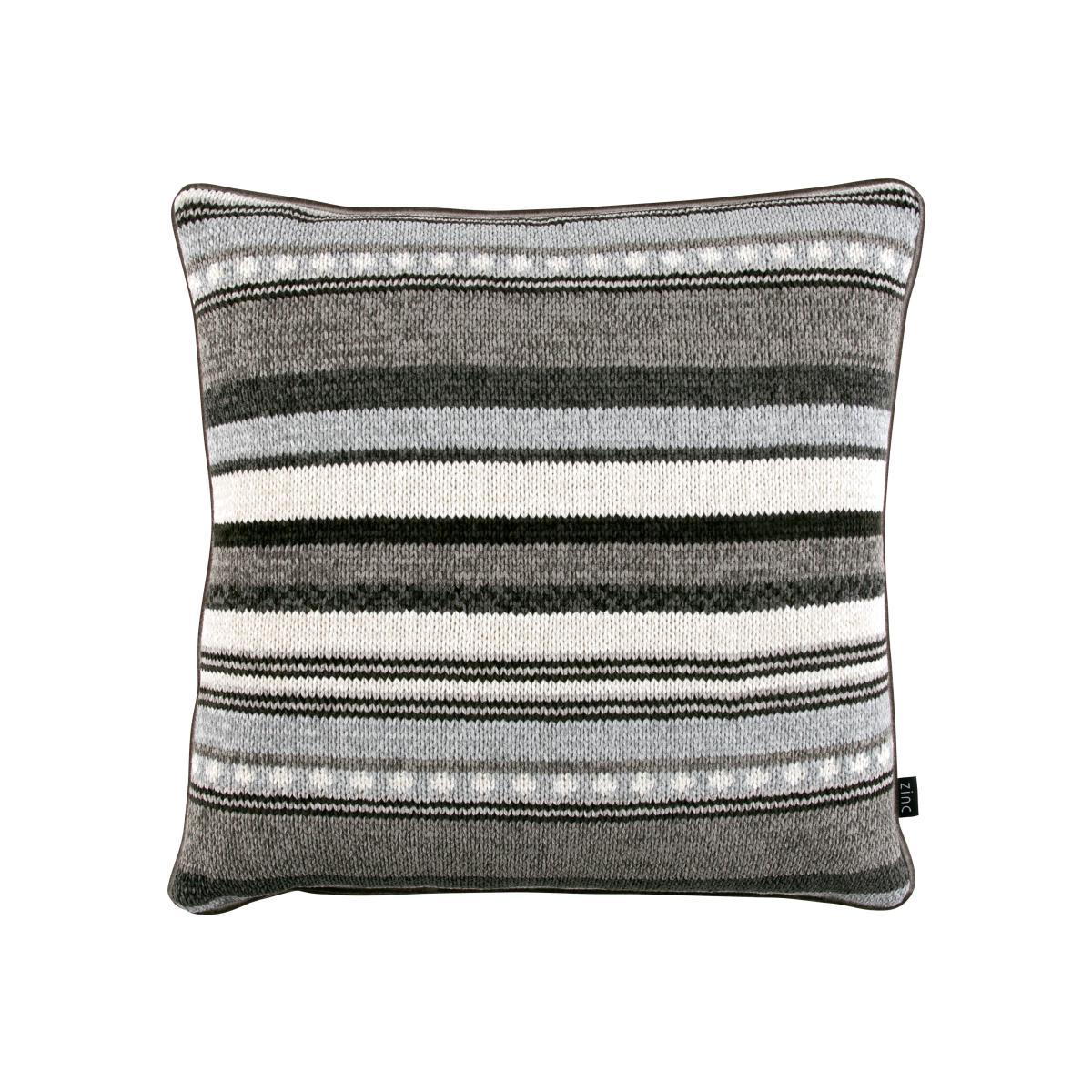 Zinc Romo I Poncho Stripe Cushion | Mineral 50x50cm