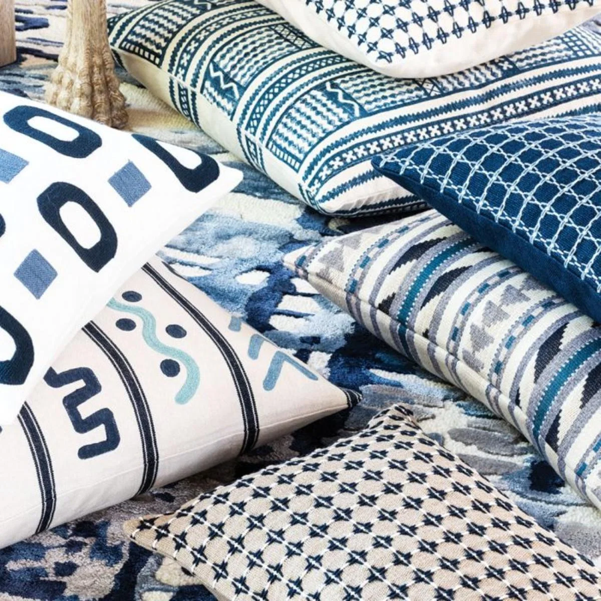 William Yeoward | Maliana Cushion | Denim – image 3