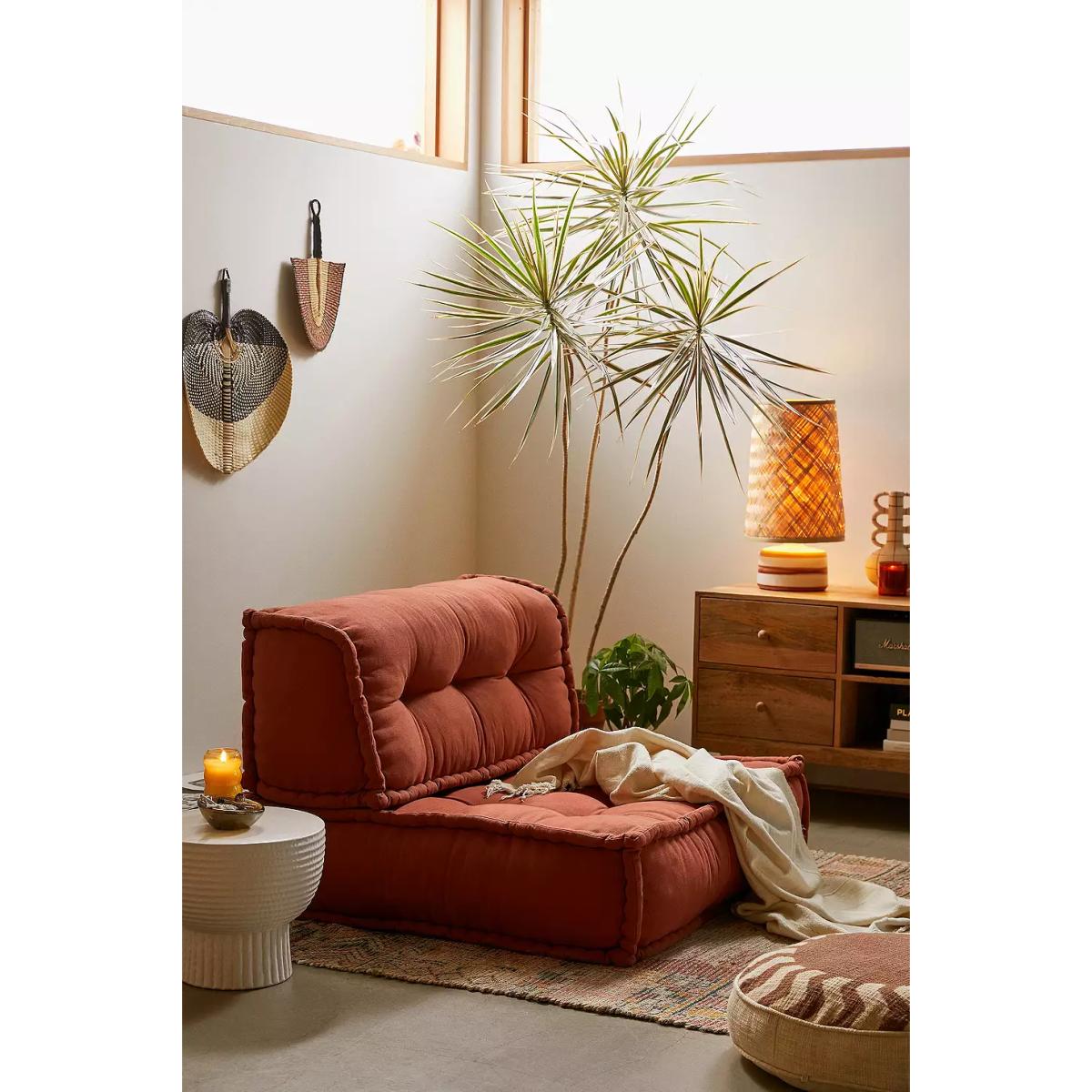 Reema Terracotta Base Cushion - Brown ALL at Urban Outfitters – image 2