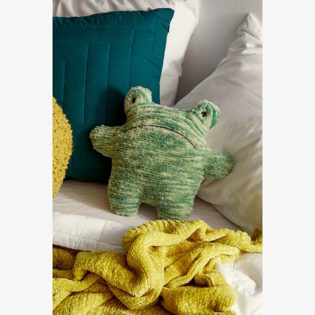 Froggy Buddy Cushion - Green ALL at Urban Outfitters – image 1