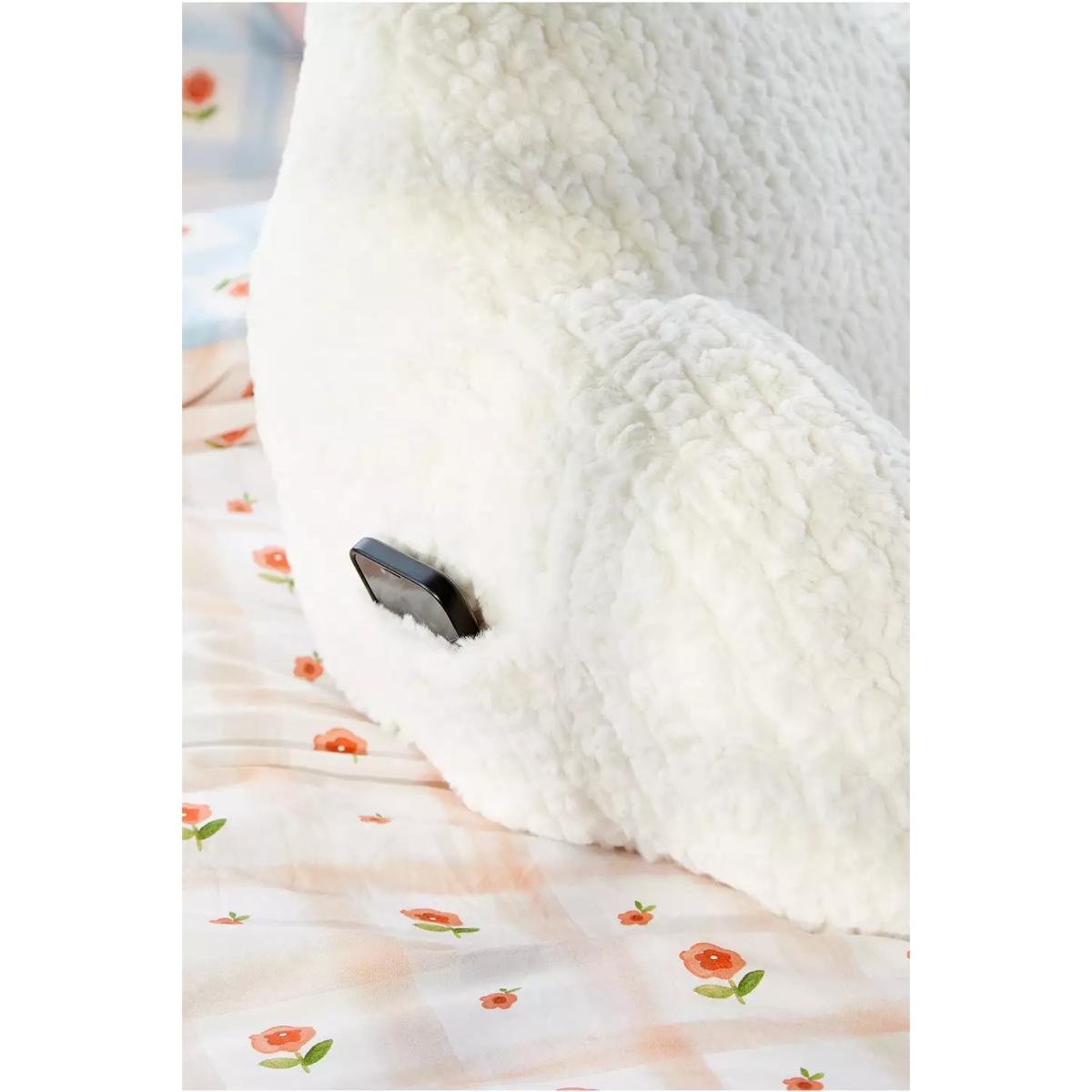 Ivory Fluffy Boo Cushion - Ivory ALL at Urban Outfitters – image 4