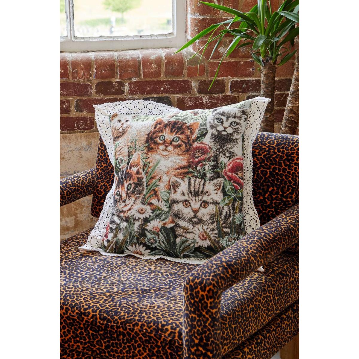Cat Tapestry Cushion ALL at Urban Outfitters – image 2