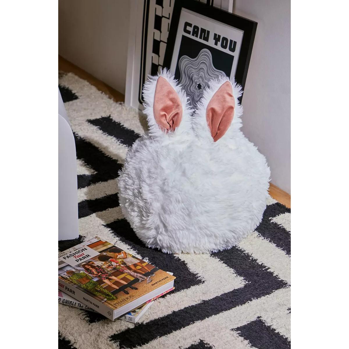 Bunny Ear Cushion - White ALL at Urban Outfitters – image 2