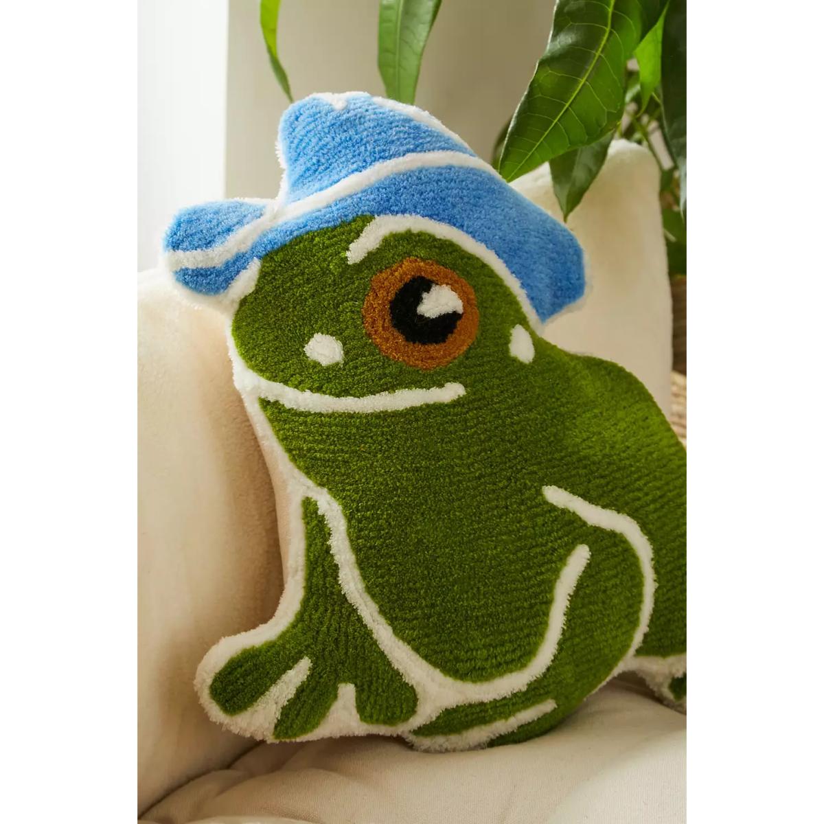 Urban Outfitters Western Froggy Tufted Cushion - Green 34cm x 40.5cm – image 3
