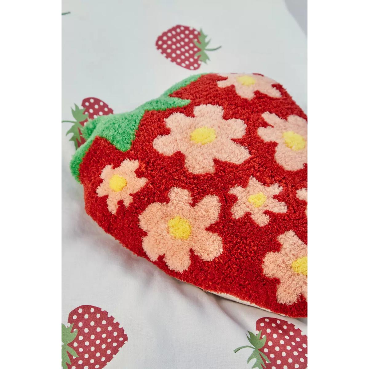 Mini Strawberry Tufted Cushion - Red ALL at Urban Outfitters – image 3