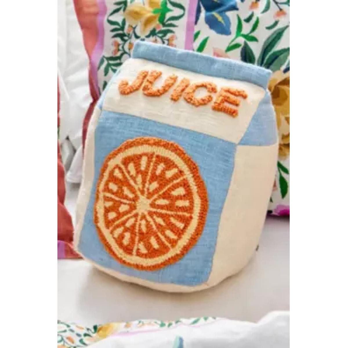 Orange Juice Cushion - Blue 33cm x 20.3cm x 17.8cm at Urban Outfitters – image 4