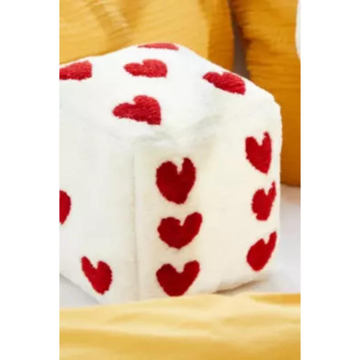Heart Dice Cushion - White ALL at Urban Outfitters – image 5
