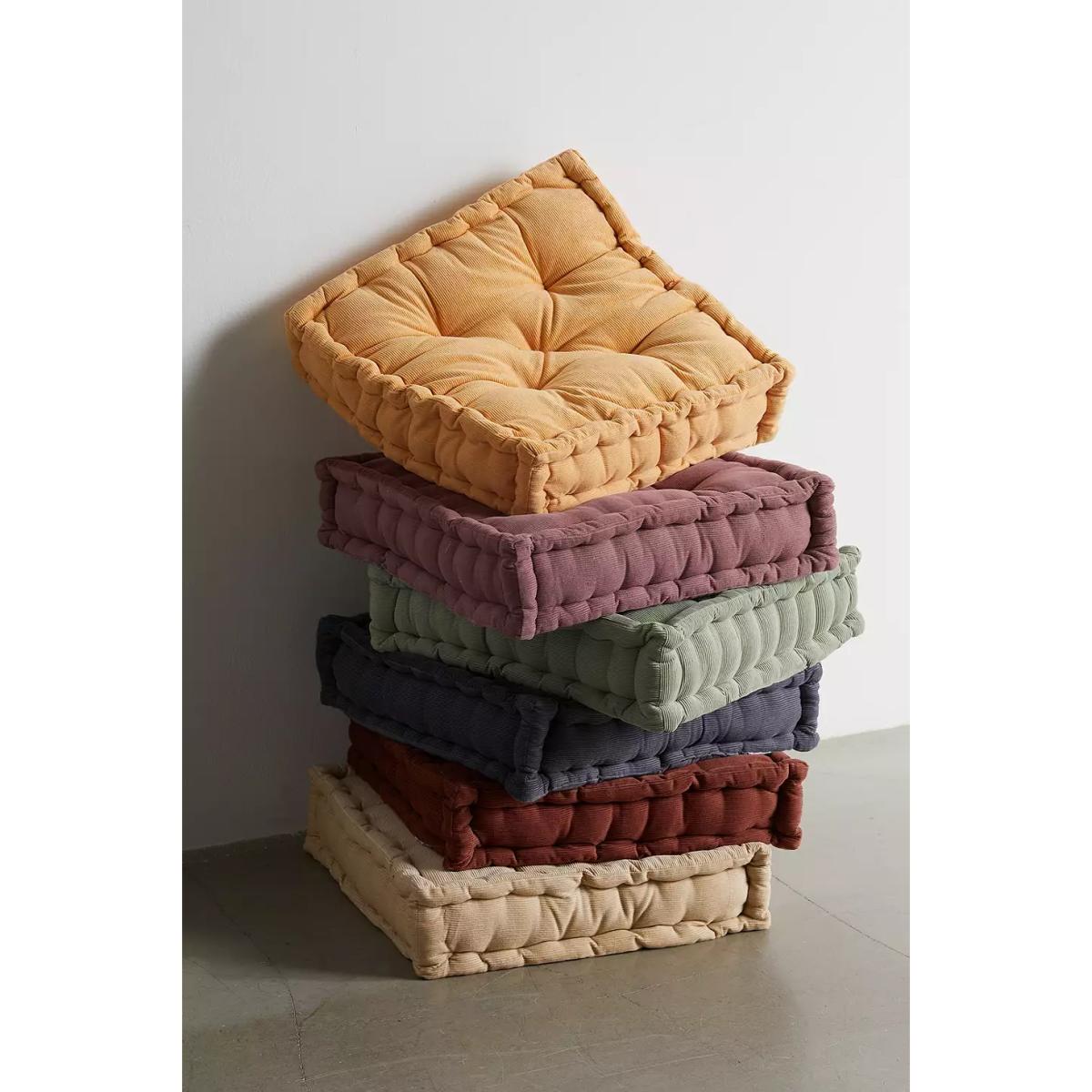 Urban Outfitters Washed Cream Corduroy Floor Cushion - Cream 45cm x 45cm x 12cm – image 5