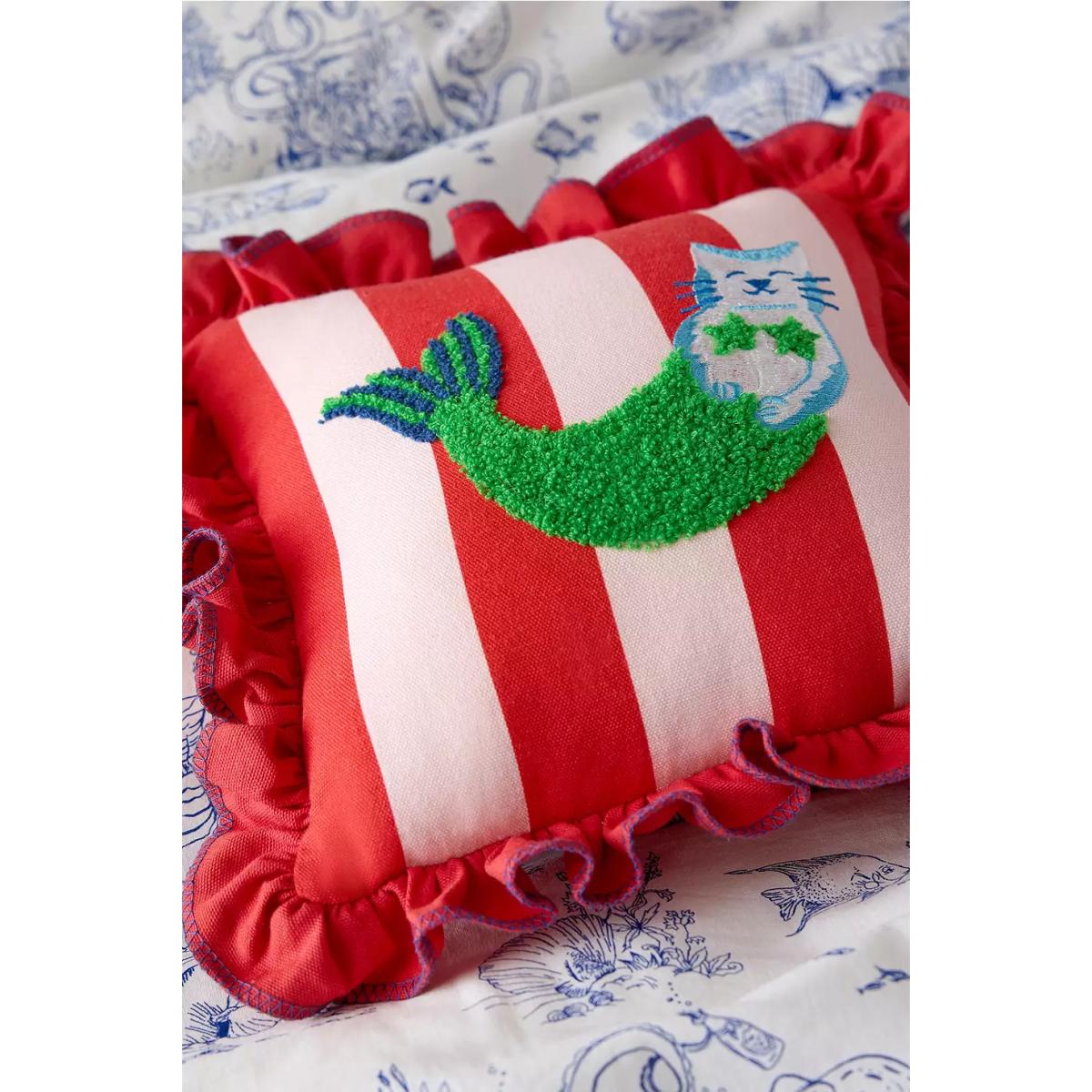 Purrmaid Mini Cushion 25.4cm x 25.4cm at Urban Outfitters – image 3