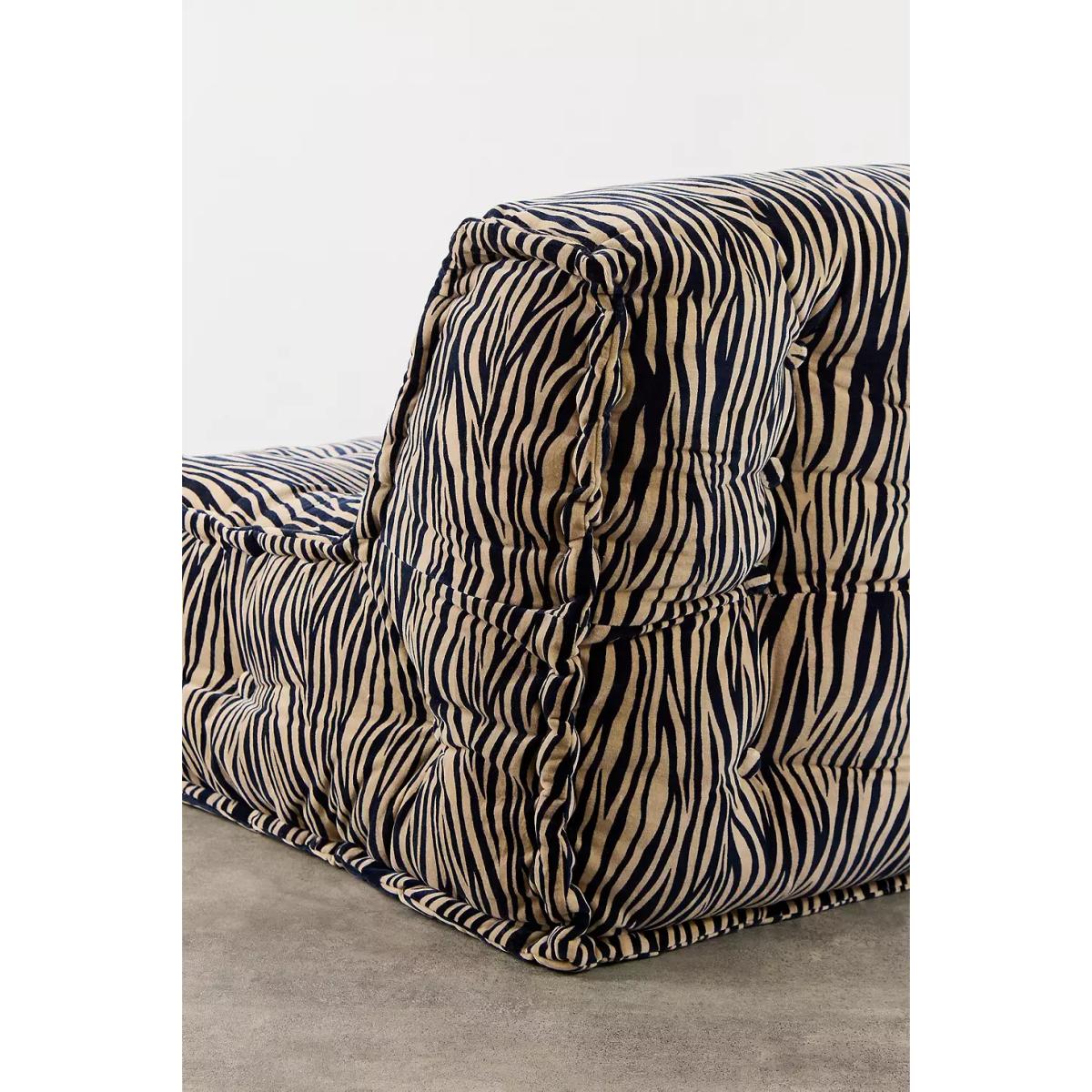 Reema Zebra Two-Seater Floor Cushion - Neutral ALL at Urban Outfitters – image 6