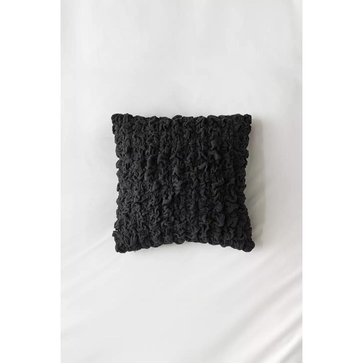 Black Scrunchie Cushion - Black ALL at Urban Outfitters – image 2