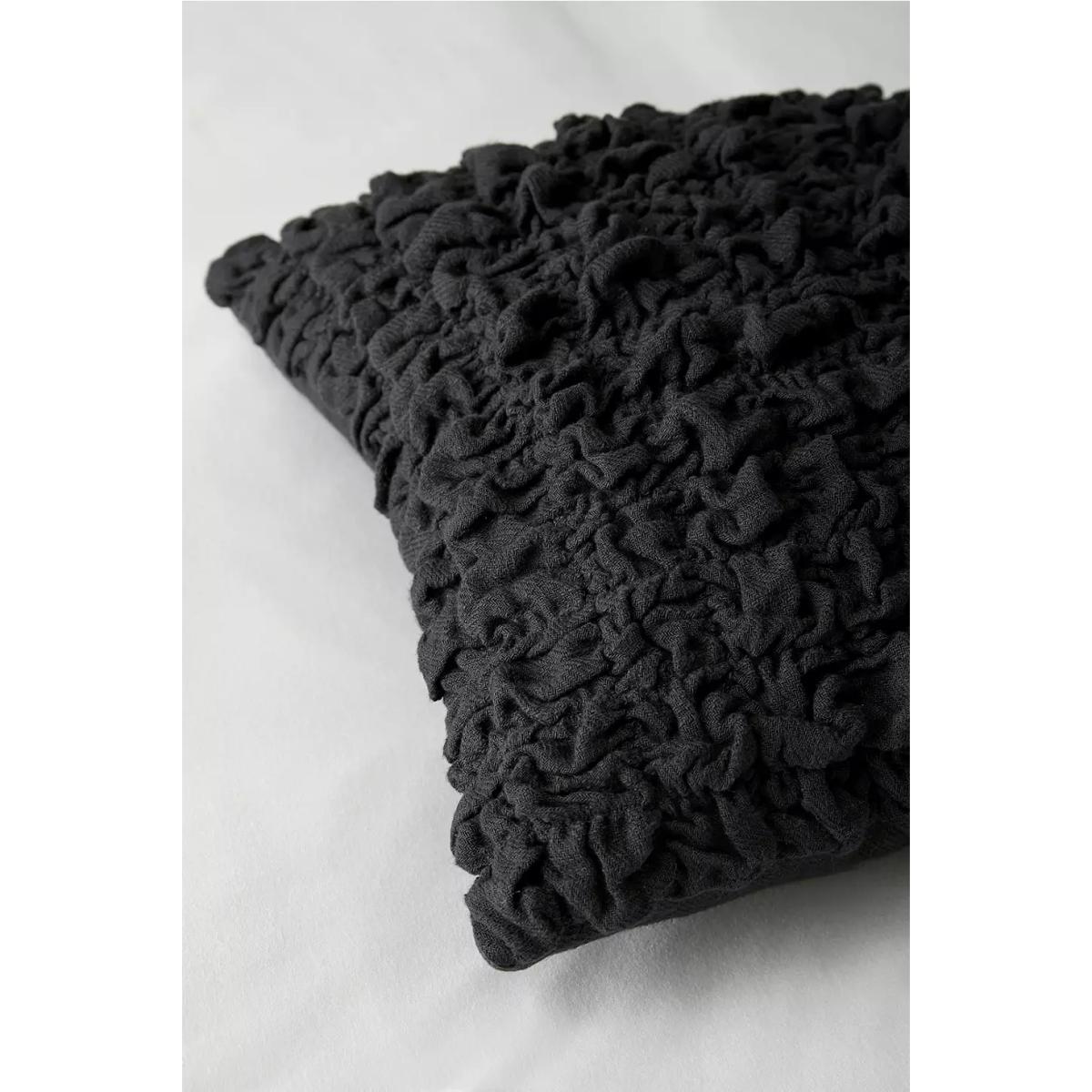 Black Scrunchie Cushion - Black ALL at Urban Outfitters – image 3