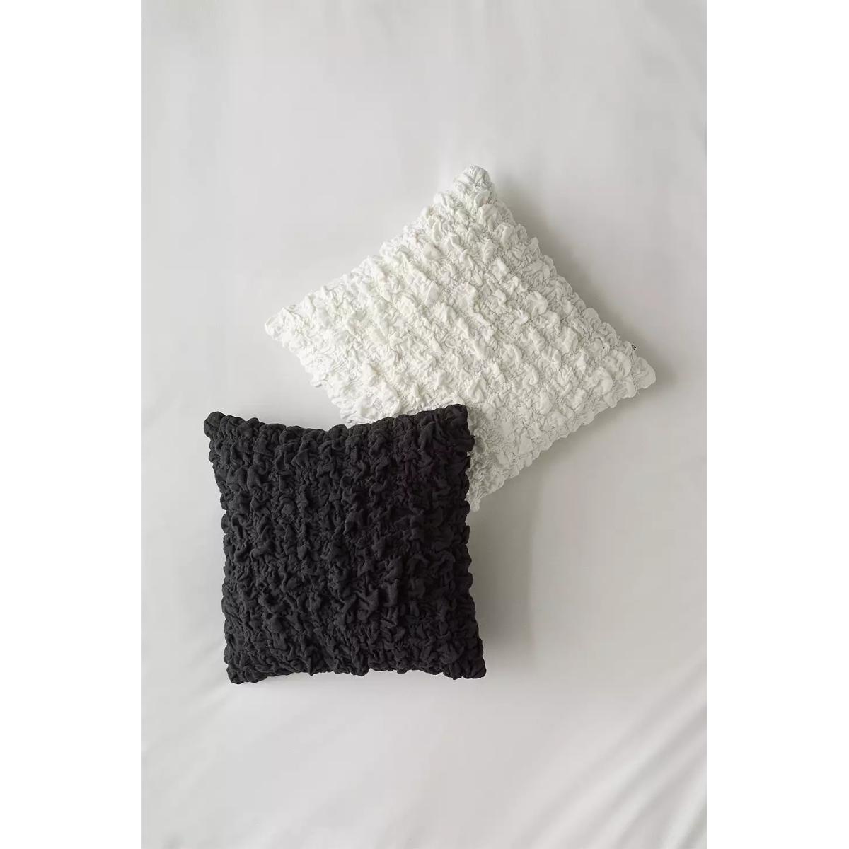 Black Scrunchie Cushion - Black ALL at Urban Outfitters – image 4