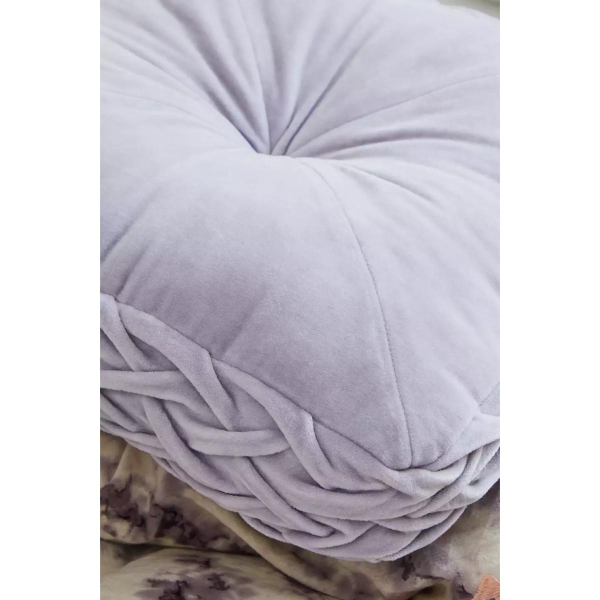 Lilac Abby Pintuck Cushion - Lilac ALL at Urban Outfitters – image 3
