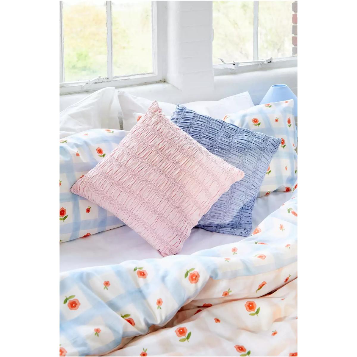 Blue Shirred Cushion - Blue ALL at Urban Outfitters – image 2