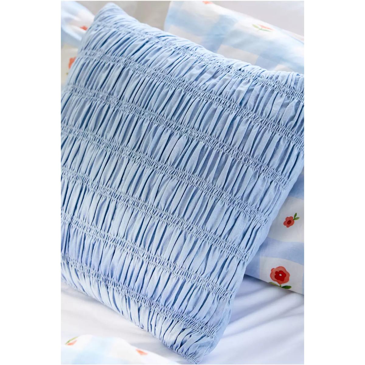 Blue Shirred Cushion - Blue ALL at Urban Outfitters – image 3