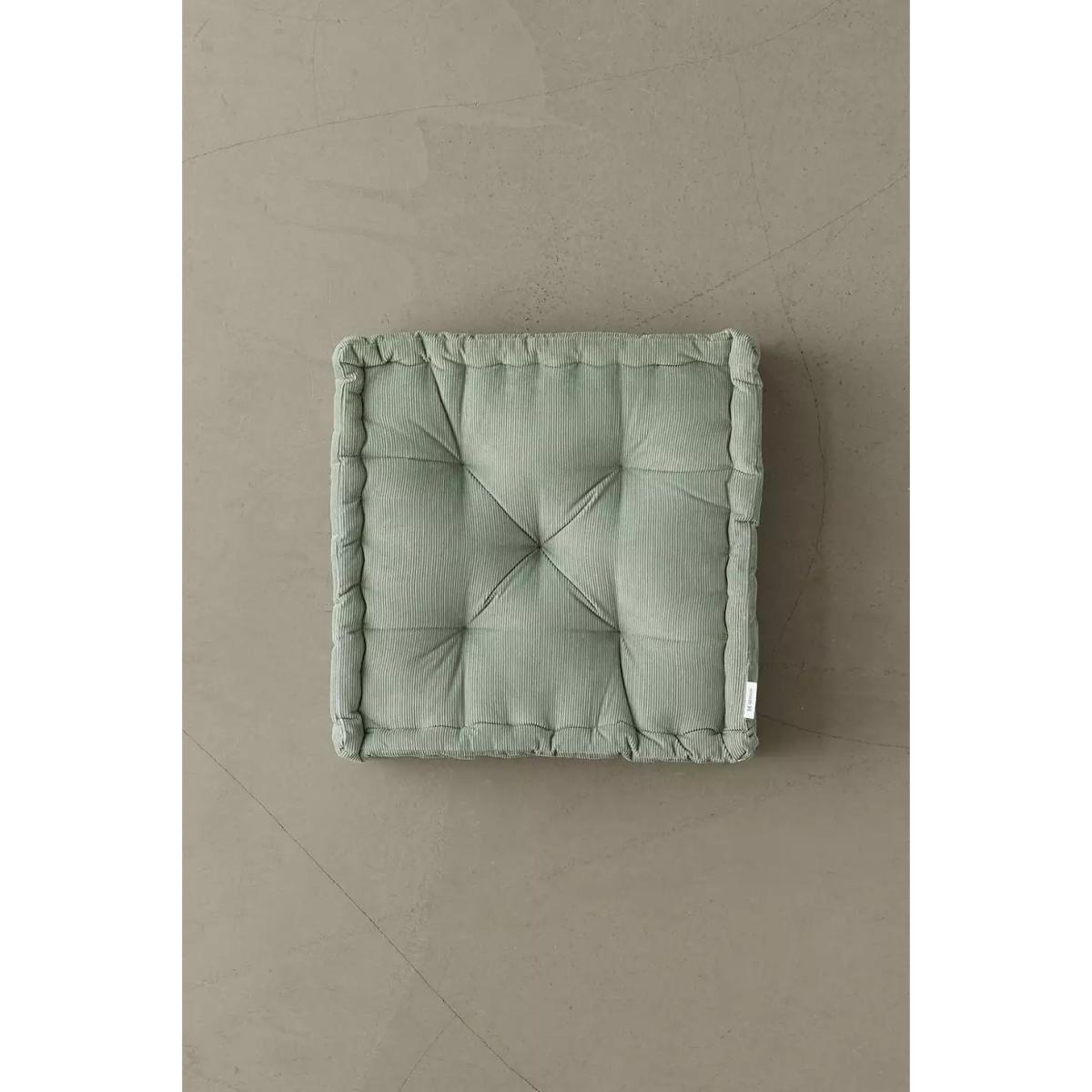 Urban Outfitters Washed Sage Corduroy Floor Cushion - Mint 45cm x 45cm x 12cm – image 3