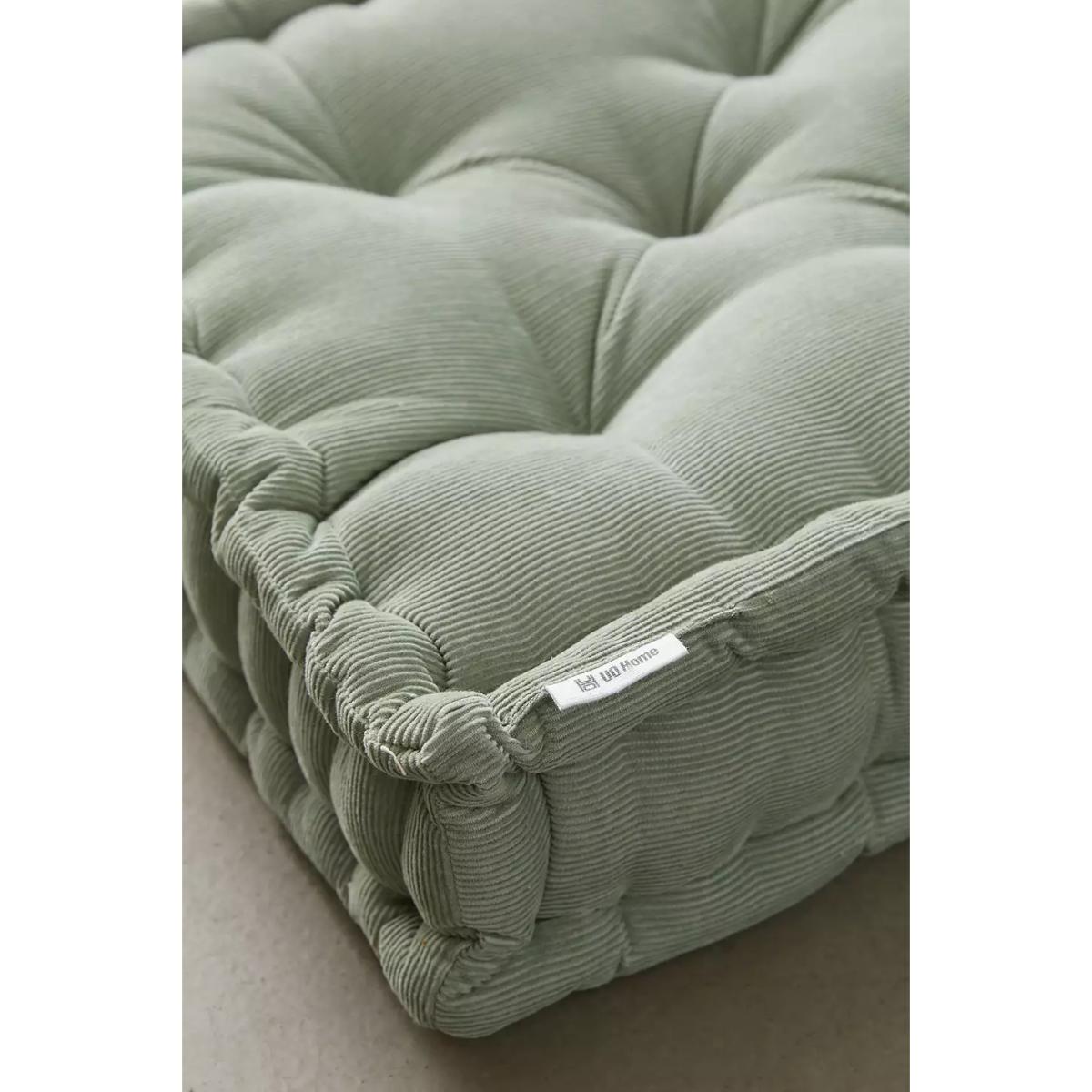 Urban Outfitters Washed Sage Corduroy Floor Cushion - Mint 45cm x 45cm x 12cm – image 4