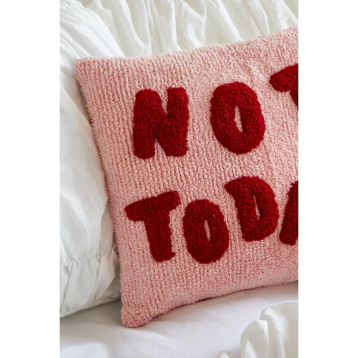 Not Today Tufted Cushion - Pink ALL at Urban Outfitters – image 3