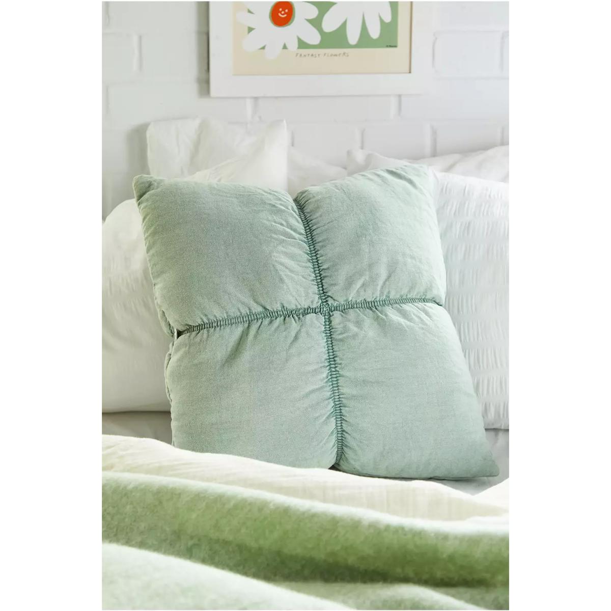 Sage Acid Wash Pinched Cushion - Grey ALL at Urban Outfitters – image 4