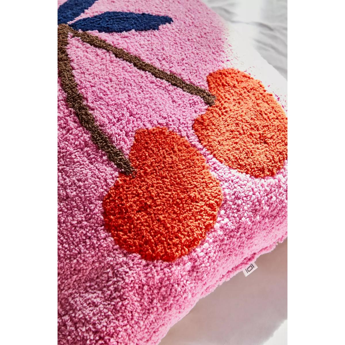 Cherry Tufted Cushion - Pink ALL at Urban Outfitters – image 4