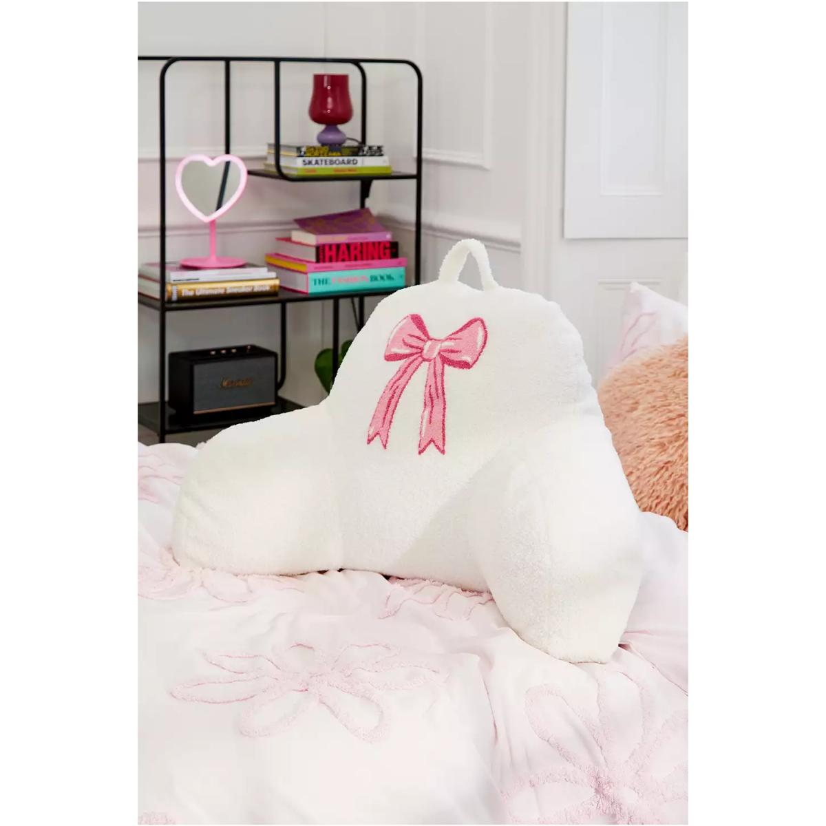 Pink Bow Boo Cushion - Ivory ALL at Urban Outfitters – image 3