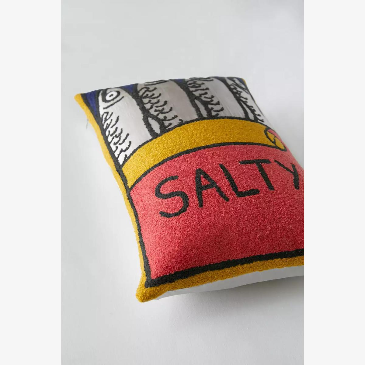 Urban Outfitters Salty Sardines Cushion 45.7cm x 32.4cm – image 1