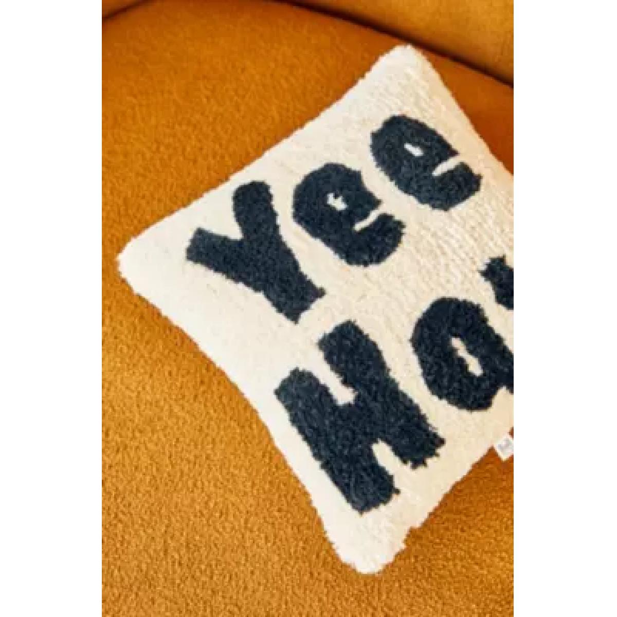 Yeehaw Tufted Cushion - Black/White ALL at Urban Outfitters – image 6