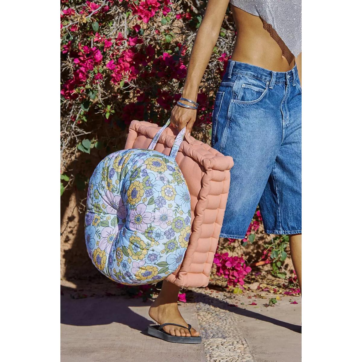 Ruthie Coral Floor Cushion - Coral 45cm x 45cm x 12cm at Urban Outfitters – image 3