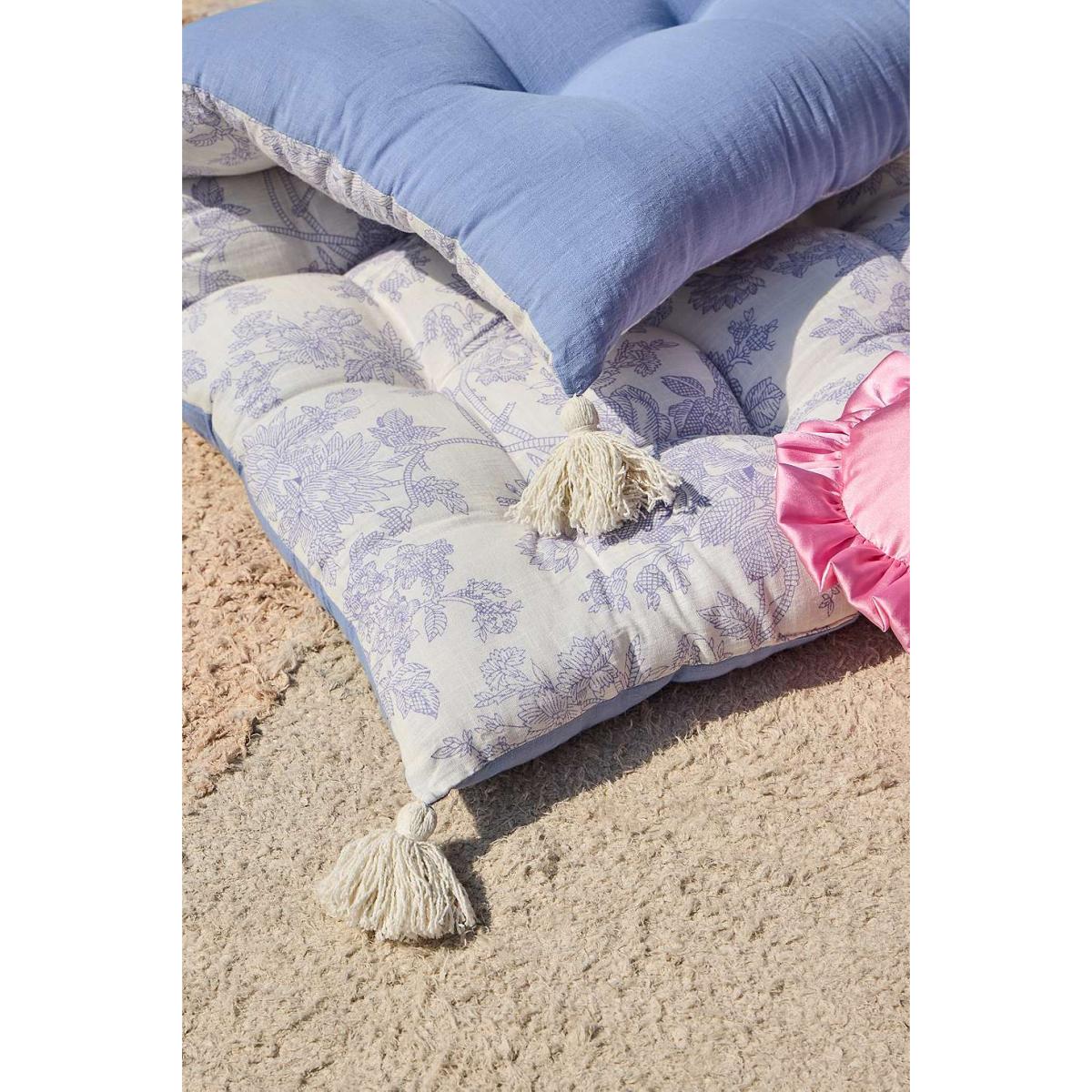 Marnie Toile Floor Cushion - Light Blue ALL at Urban Outfitters – image 2