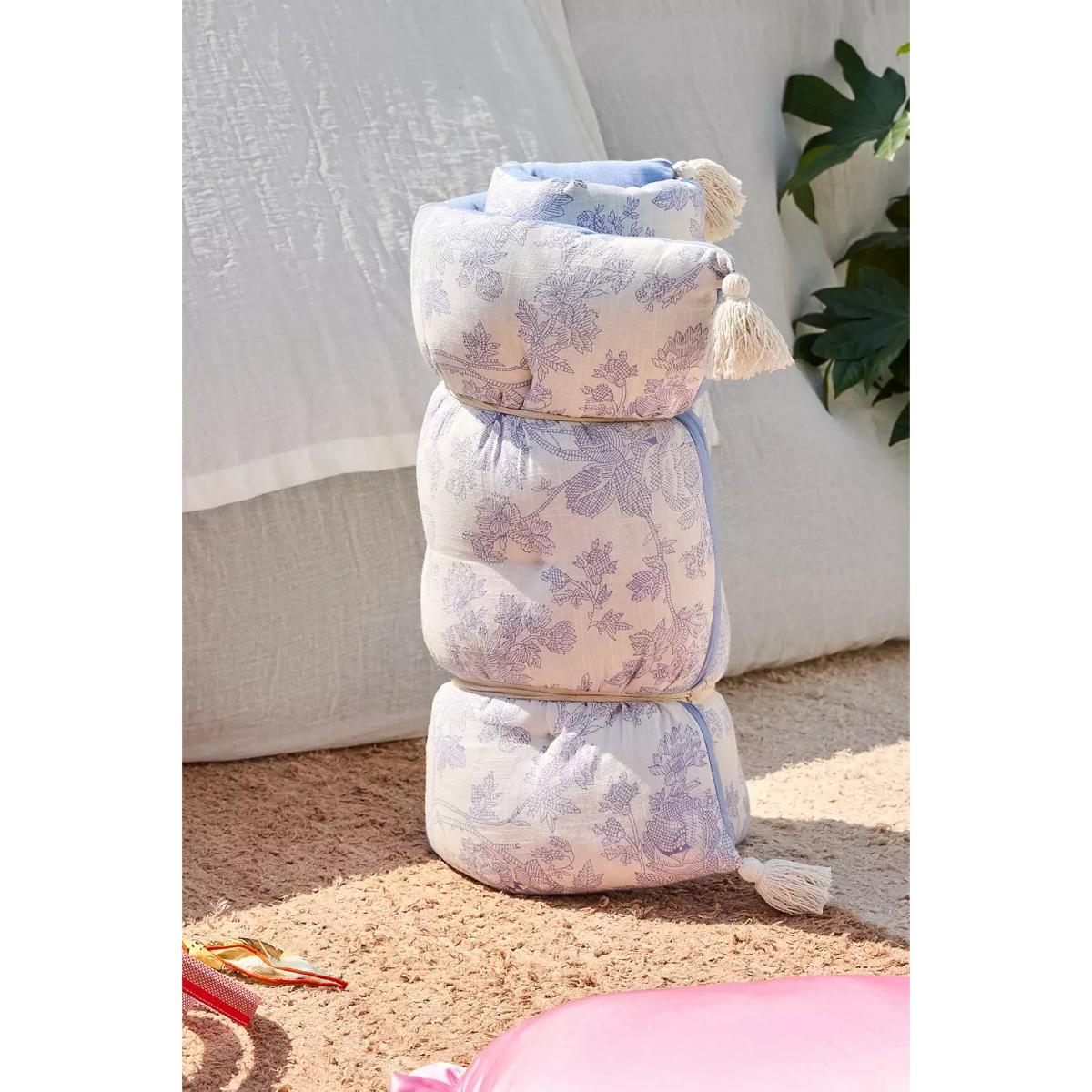 Marnie Toile Floor Cushion - Light Blue ALL at Urban Outfitters – image 3
