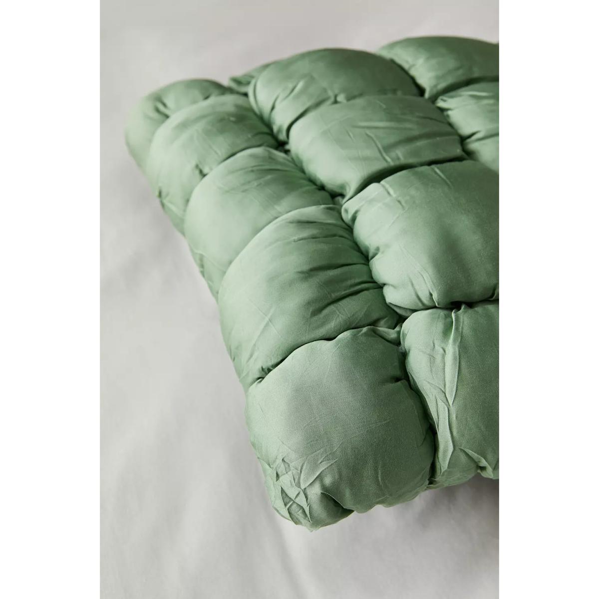 Urban Outfitters Green Marshmallow Puff Cushion - Green 50.8cm x 50.8cm – image 3