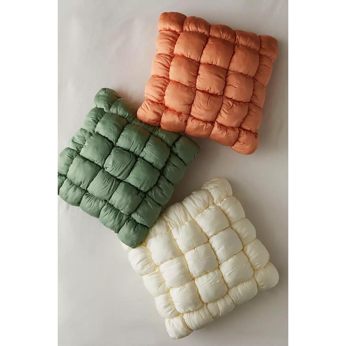 Urban Outfitters Green Marshmallow Puff Cushion - Green 50.8cm x 50.8cm – image 4