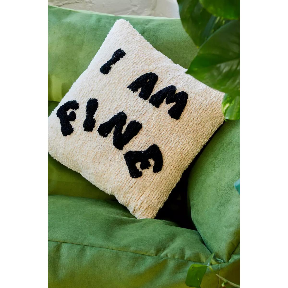 Urban Outfitters I Am Fine Tufted Cushion - Black/White ALL – image 3