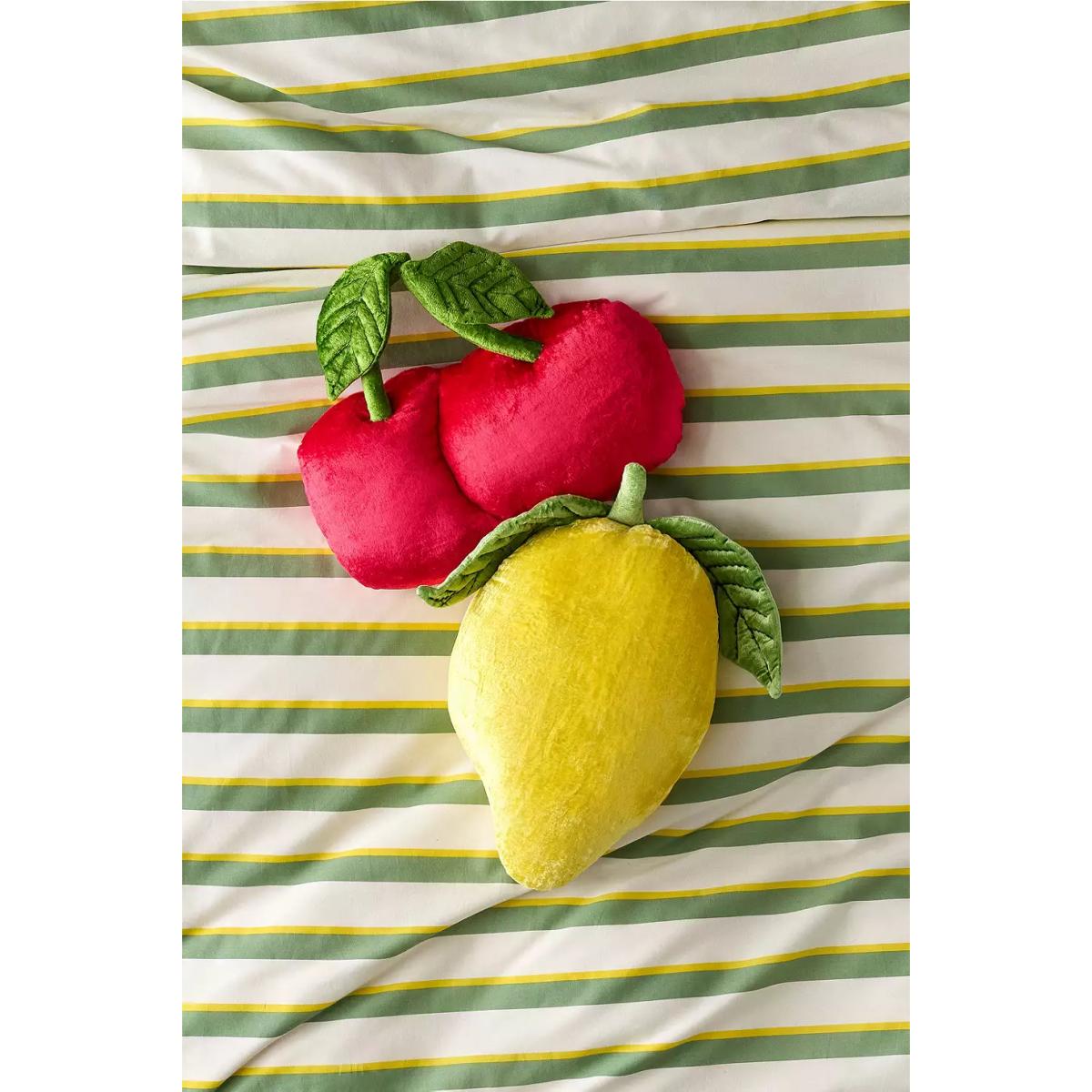 Cherry Velvet Cushion - Red ALL at Urban Outfitters – image 3
