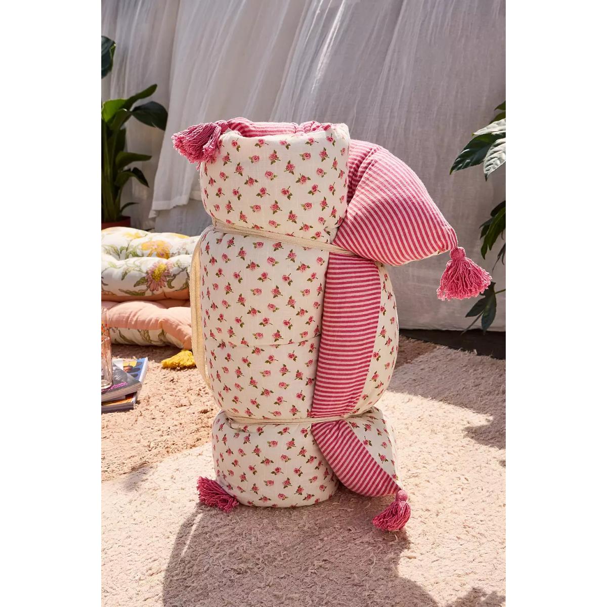 Marnie Vintage Rose Floor Cushion - Pink ALL at Urban Outfitters – image 3