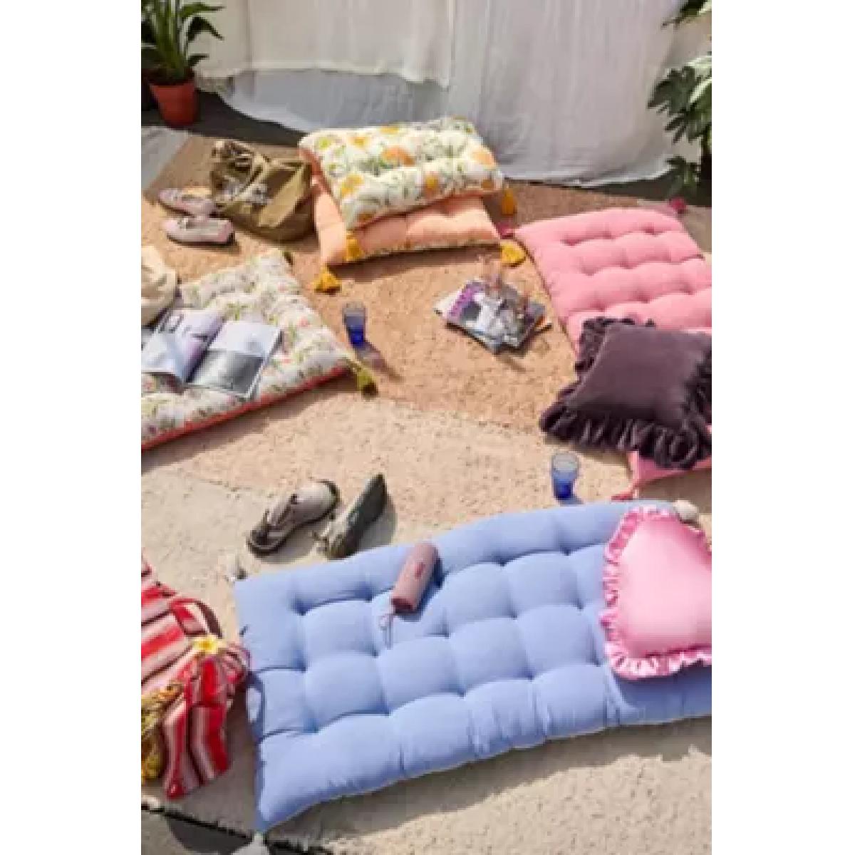 Marnie Vintage Rose Floor Cushion - Pink ALL at Urban Outfitters – image 5