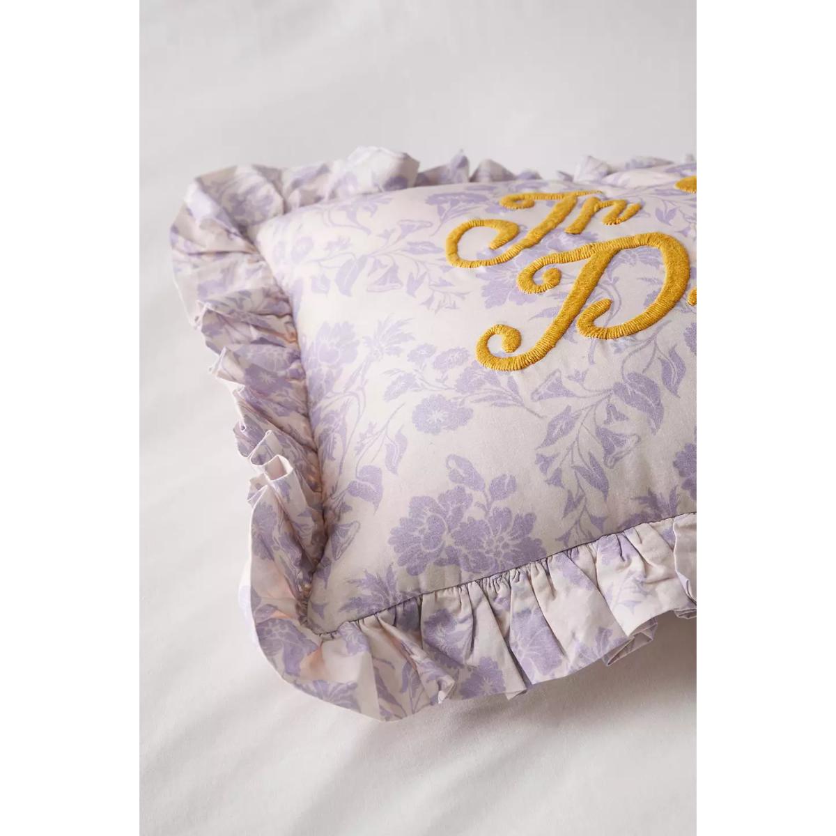In Your Dreams Ruffle Cushion - Light Blue ALL at Urban Outfitters – image 3