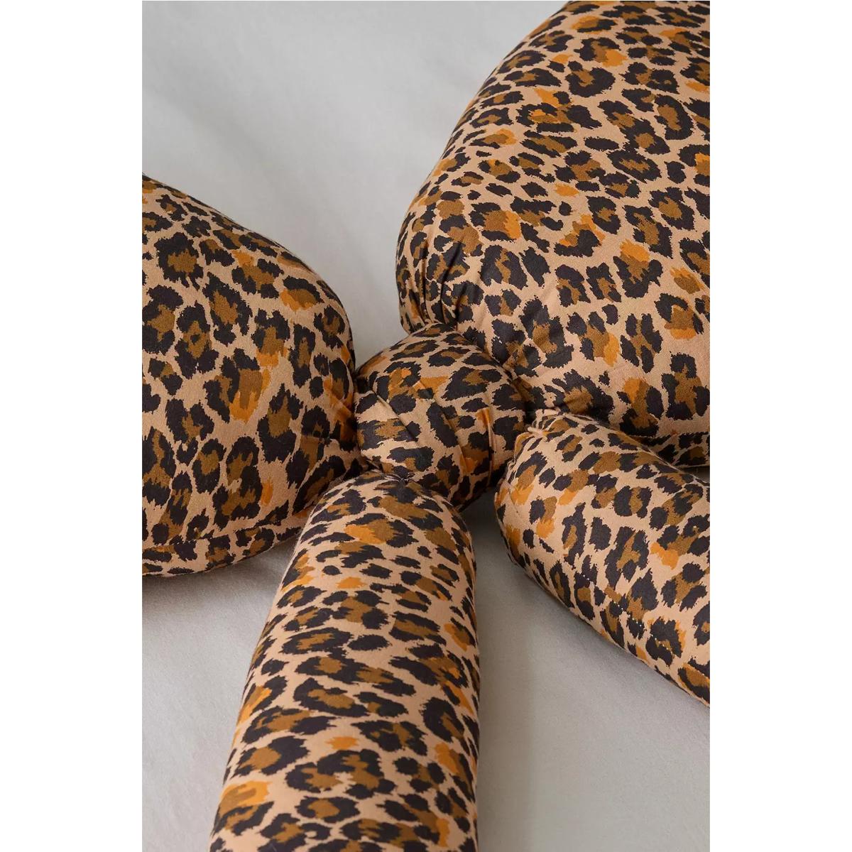 Leopard Print Bow Cushion - Neutral 67cm x 61cm at Urban Outfitters – image 3