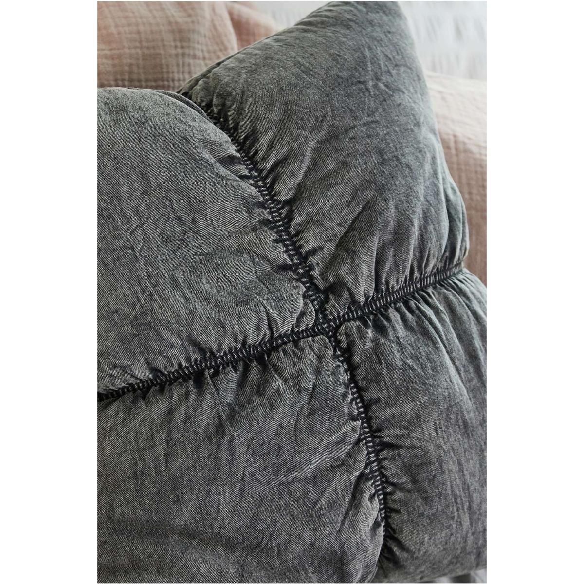 Charcoal Acid Wash Pinched Cushion - Grey ALL at Urban Outfitters – image 4