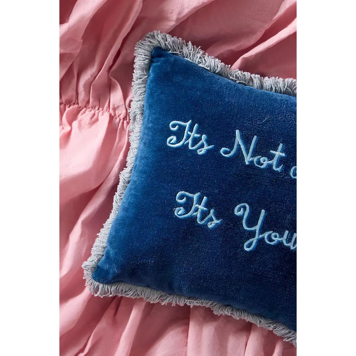 Its Not Me Its You Mini Cushion - Blue ALL at Urban Outfitters – image 2
