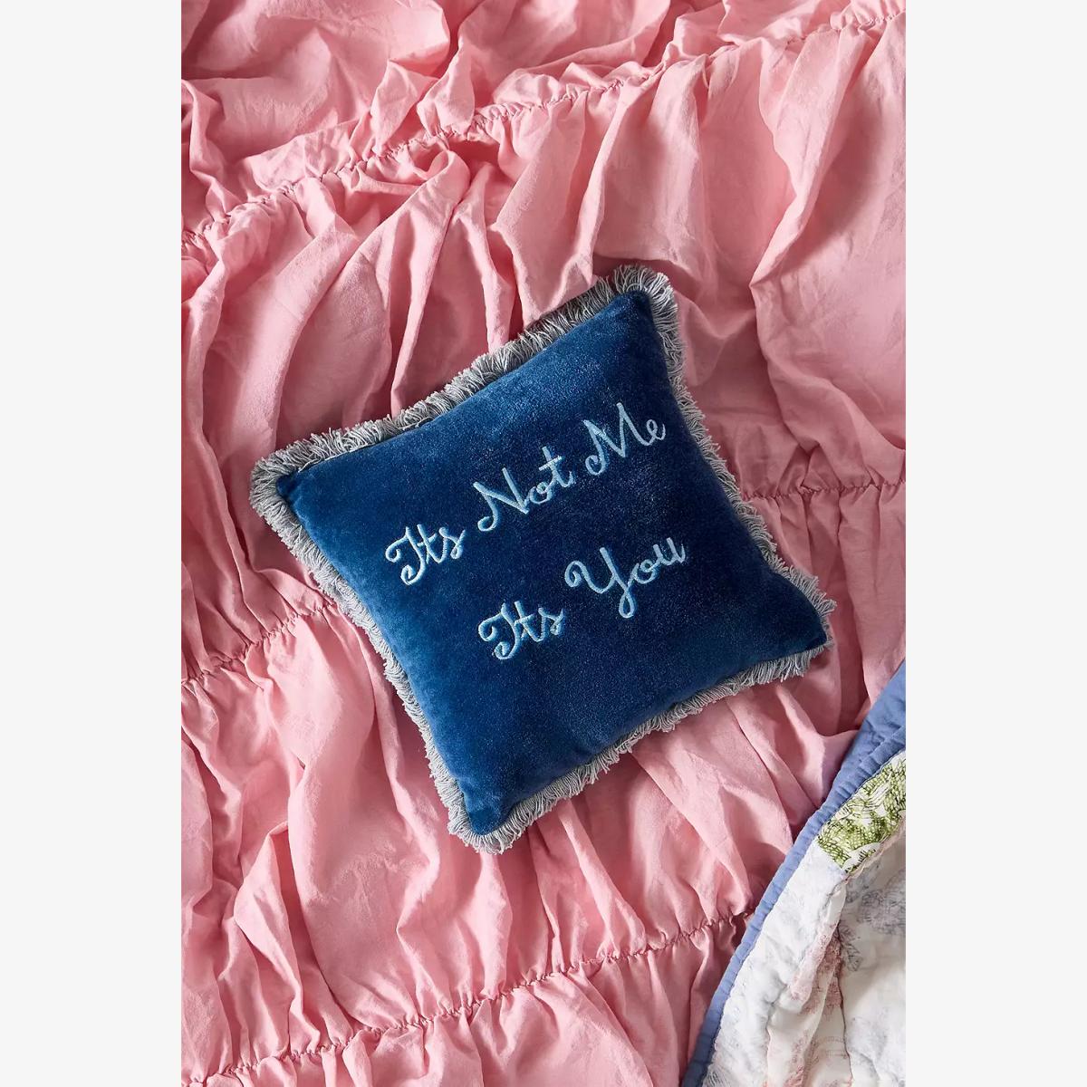 Its Not Me Its You Mini Cushion - Blue ALL at Urban Outfitters – image 1