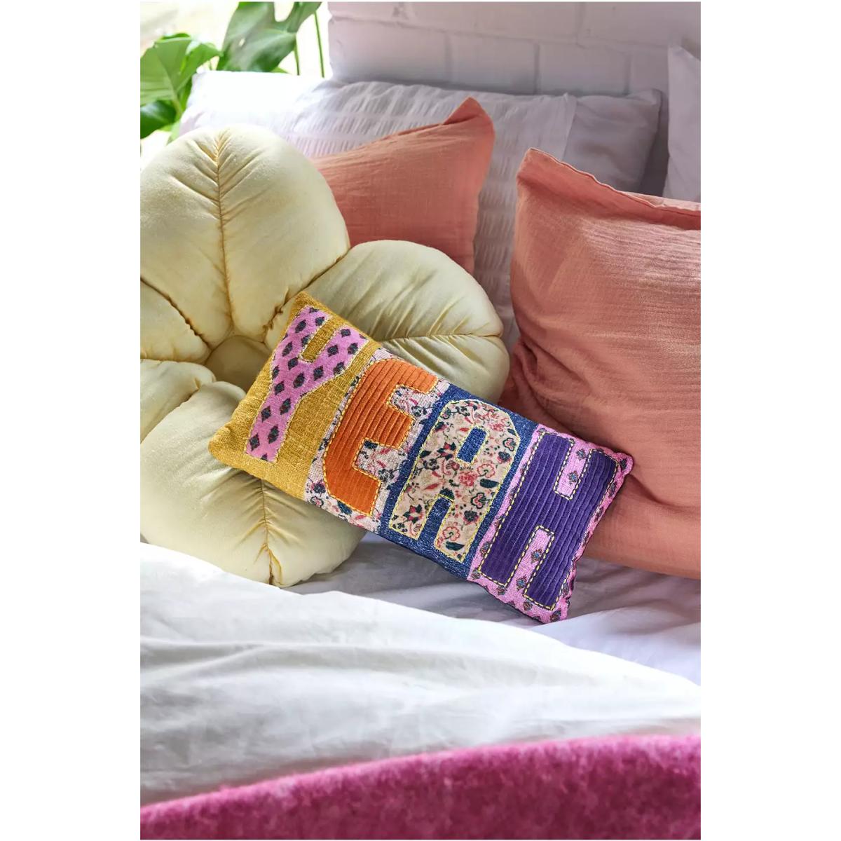 Yeah Patchwork Cushion ALL at Urban Outfitters – image 2