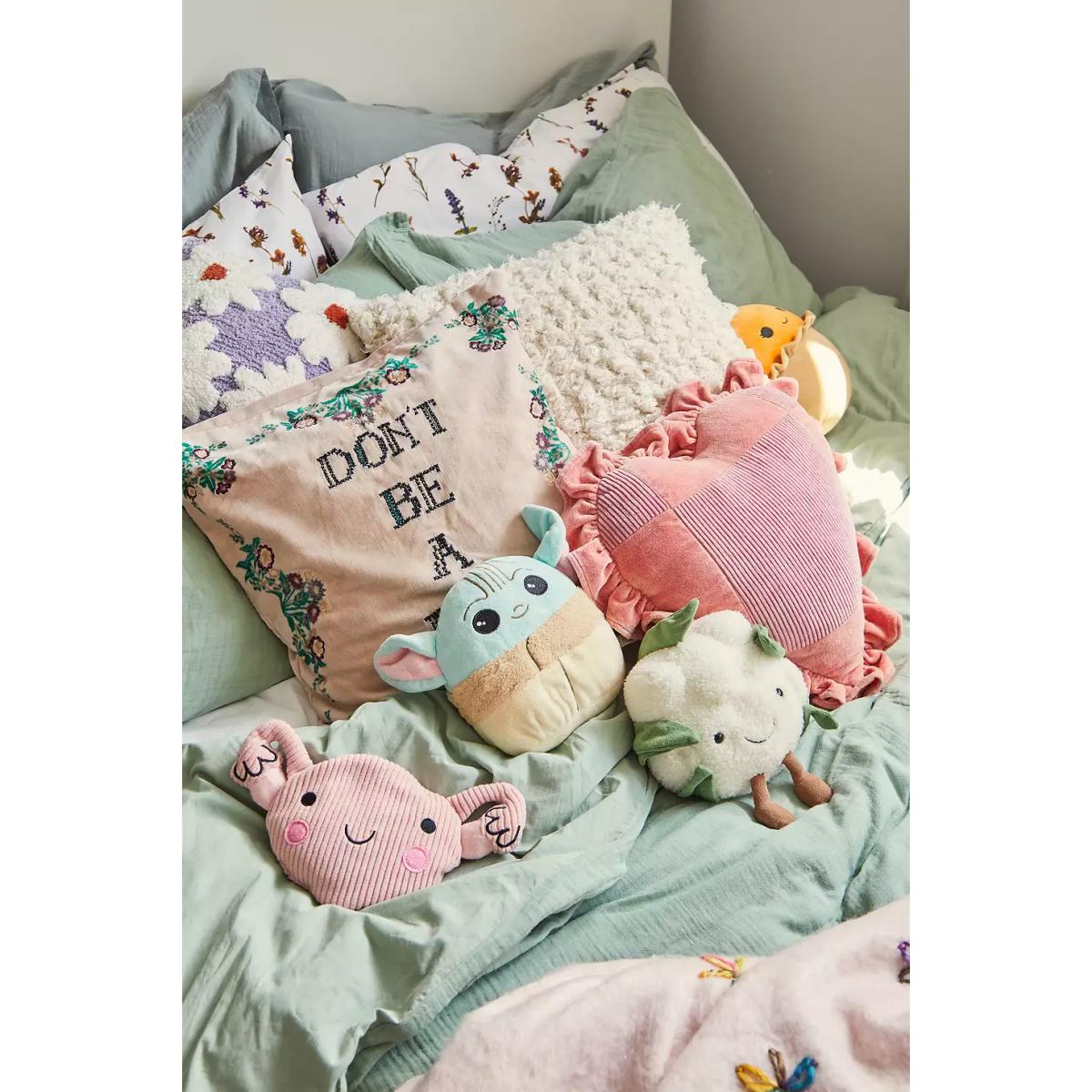Pink Ruffle Heart Cushion - Pink ALL at Urban Outfitters – image 3