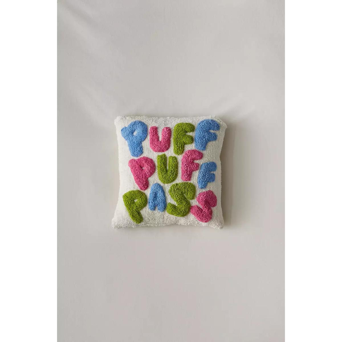 Puff Puff Pass Tufted Multicolour Cushion - Assorted ALL at Urban Outfitters – image 2