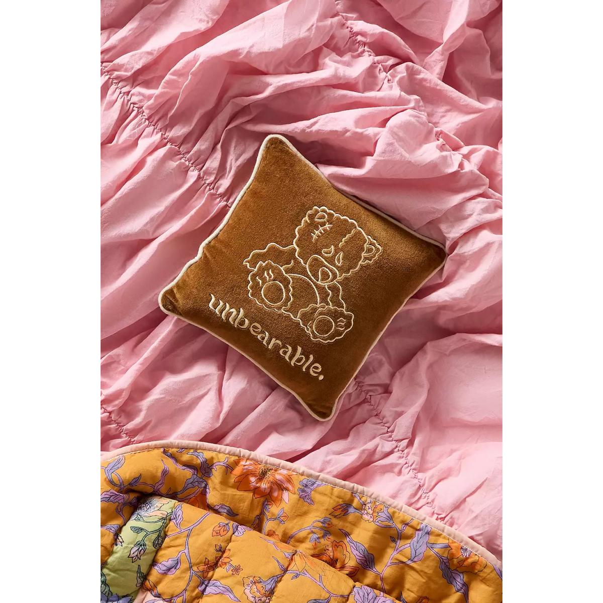 Unbearable Mini Cushion - Brown ALL at Urban Outfitters – image 2